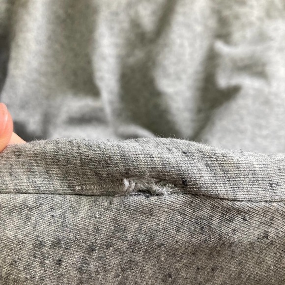 Eileen Fisher Gray Organic Cotton Knit Moon Romper/Jumpsuit - Picture 13 of 13